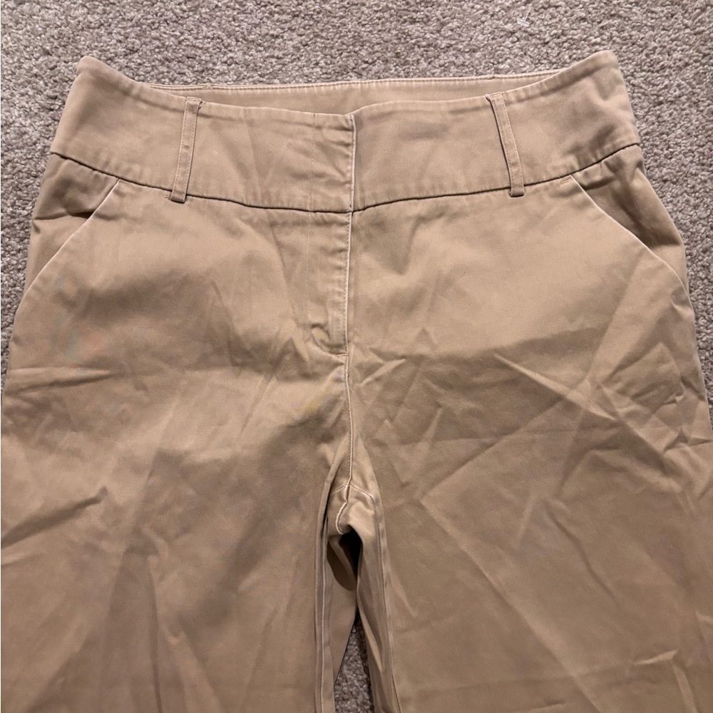 New York & Company Khaki Tan Flare Pants - Picture 2 of 4